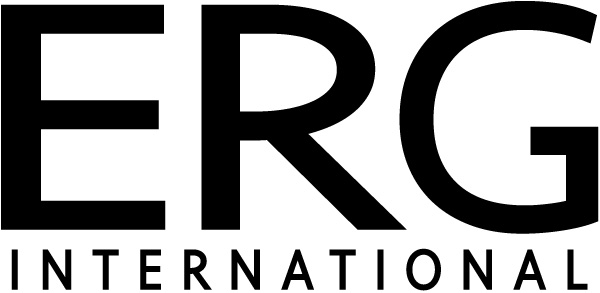 ERG logo in black