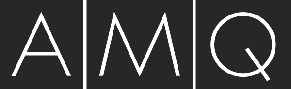 AMQ logo in black