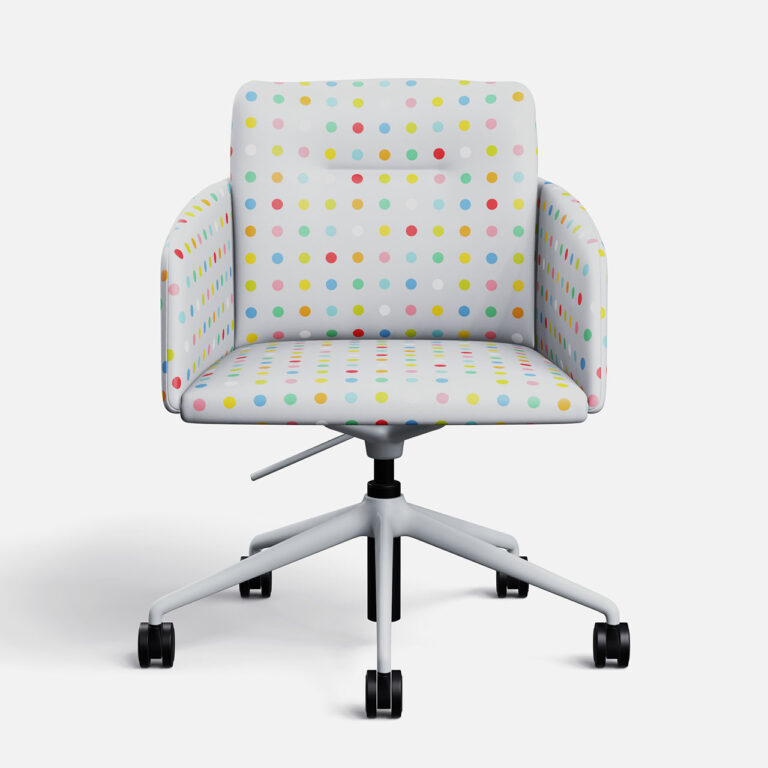 Task chair with the pattern 